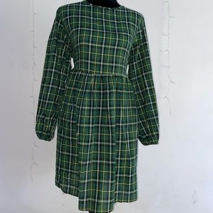 Green Tartan Dress